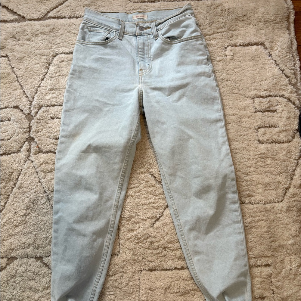 Levi's Blue Straight Leg Jeans Relaxed Fit